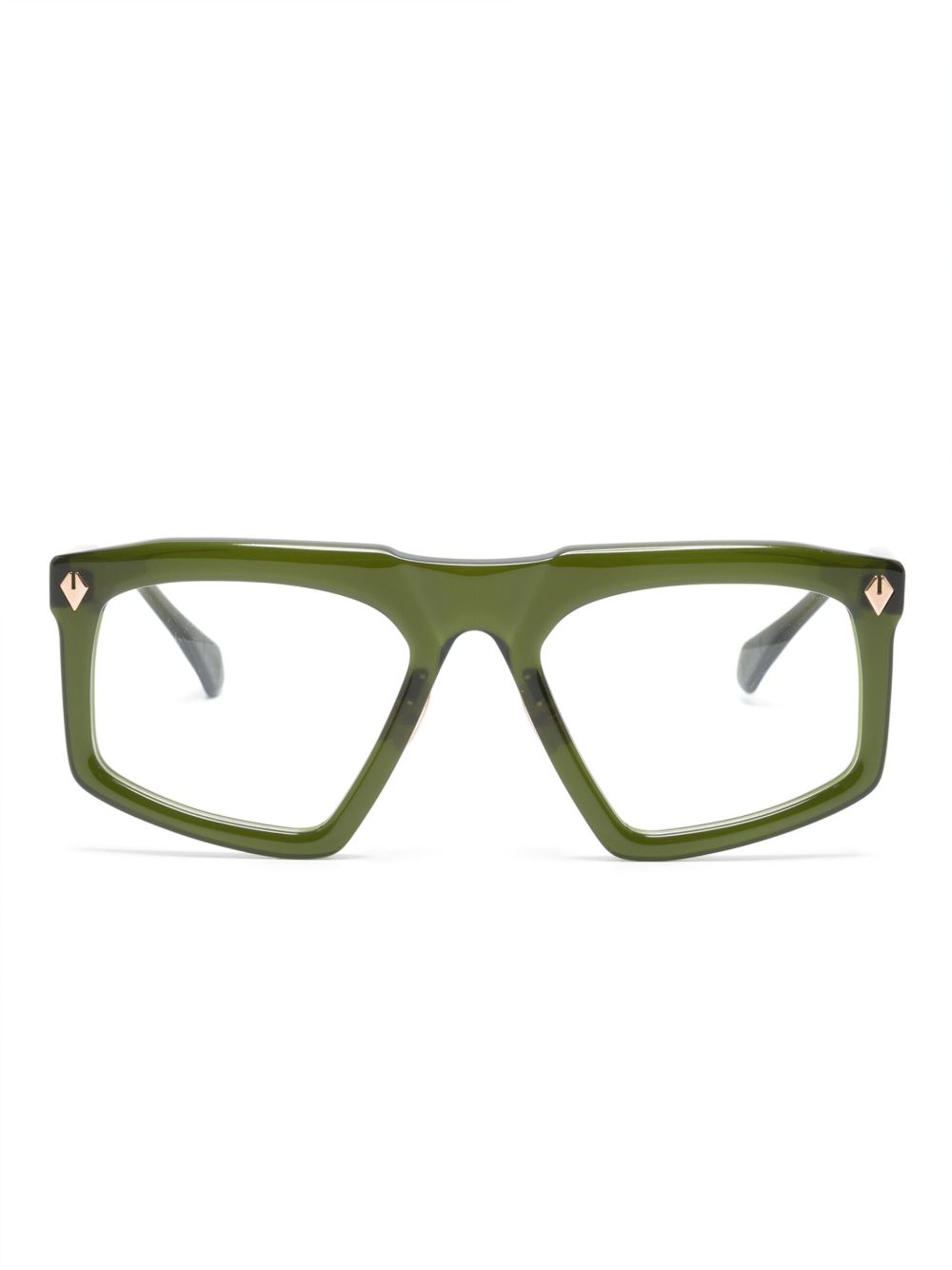 T Henri Eyewear 方框眼镜 - 绿色