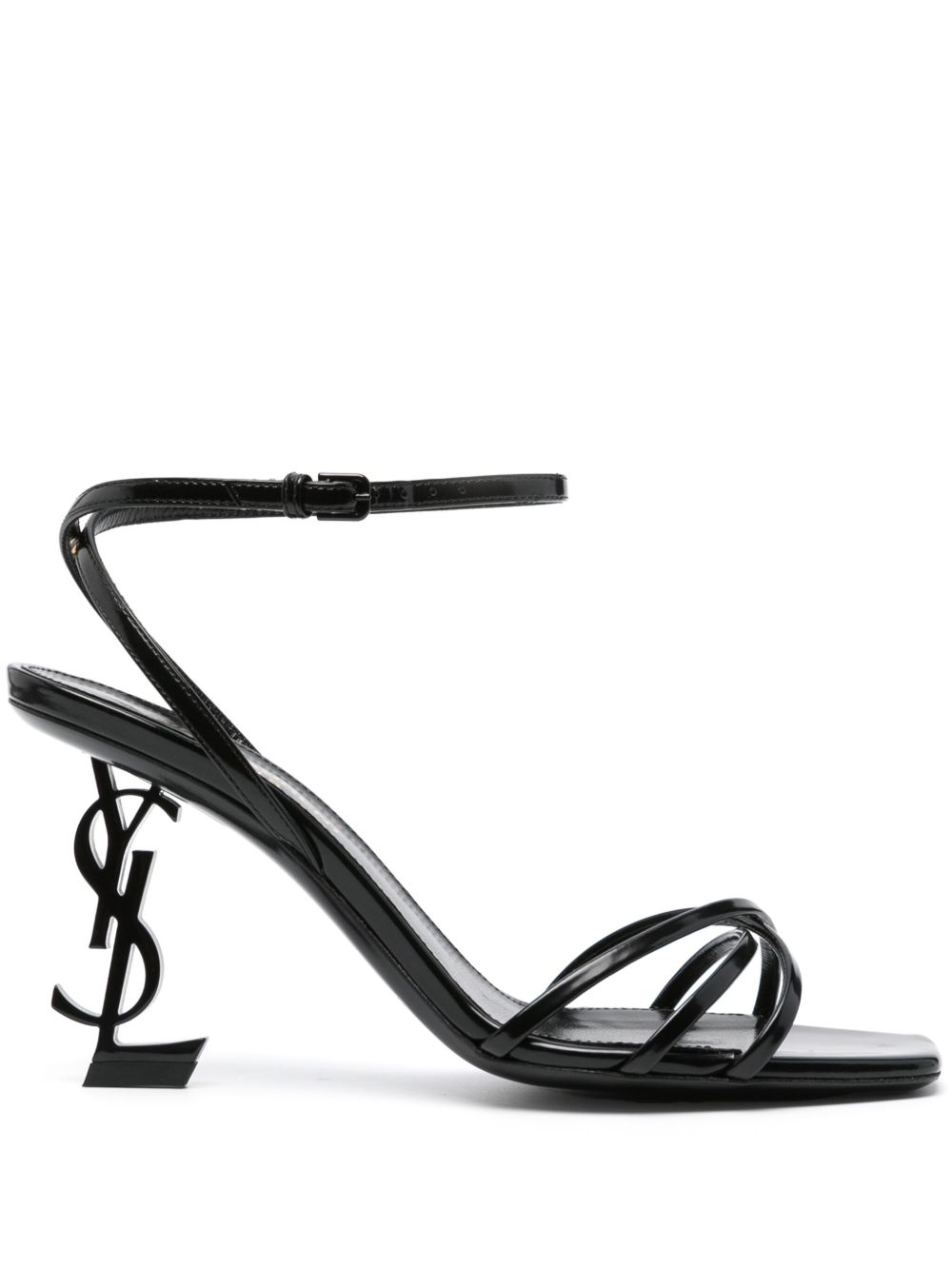 Saint Laurent Opyum 凉鞋（8.5厘米） - 黑色