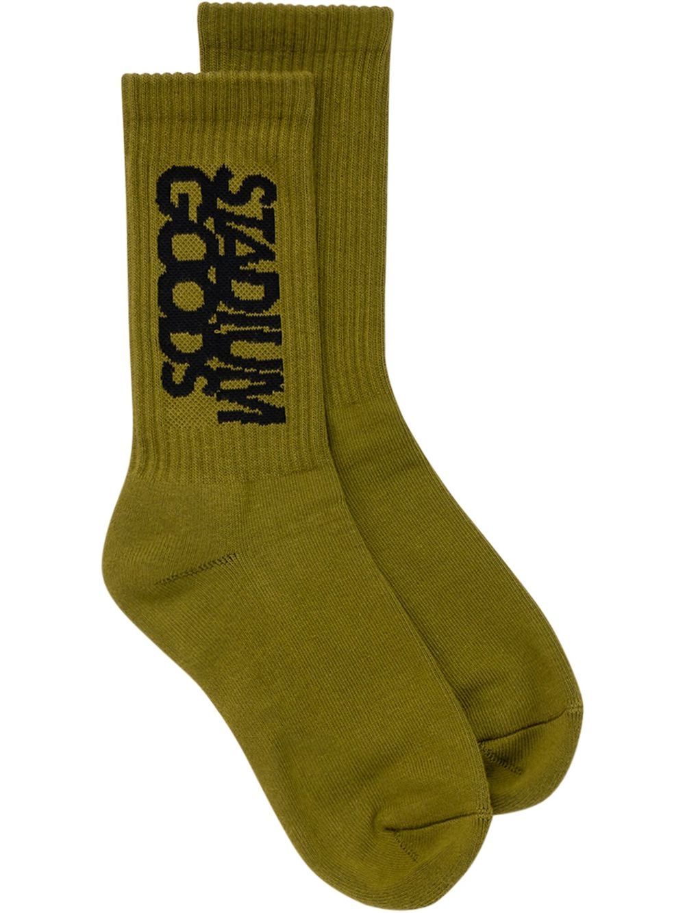 STADIUM GOODS® logo印花针织袜 - 绿色