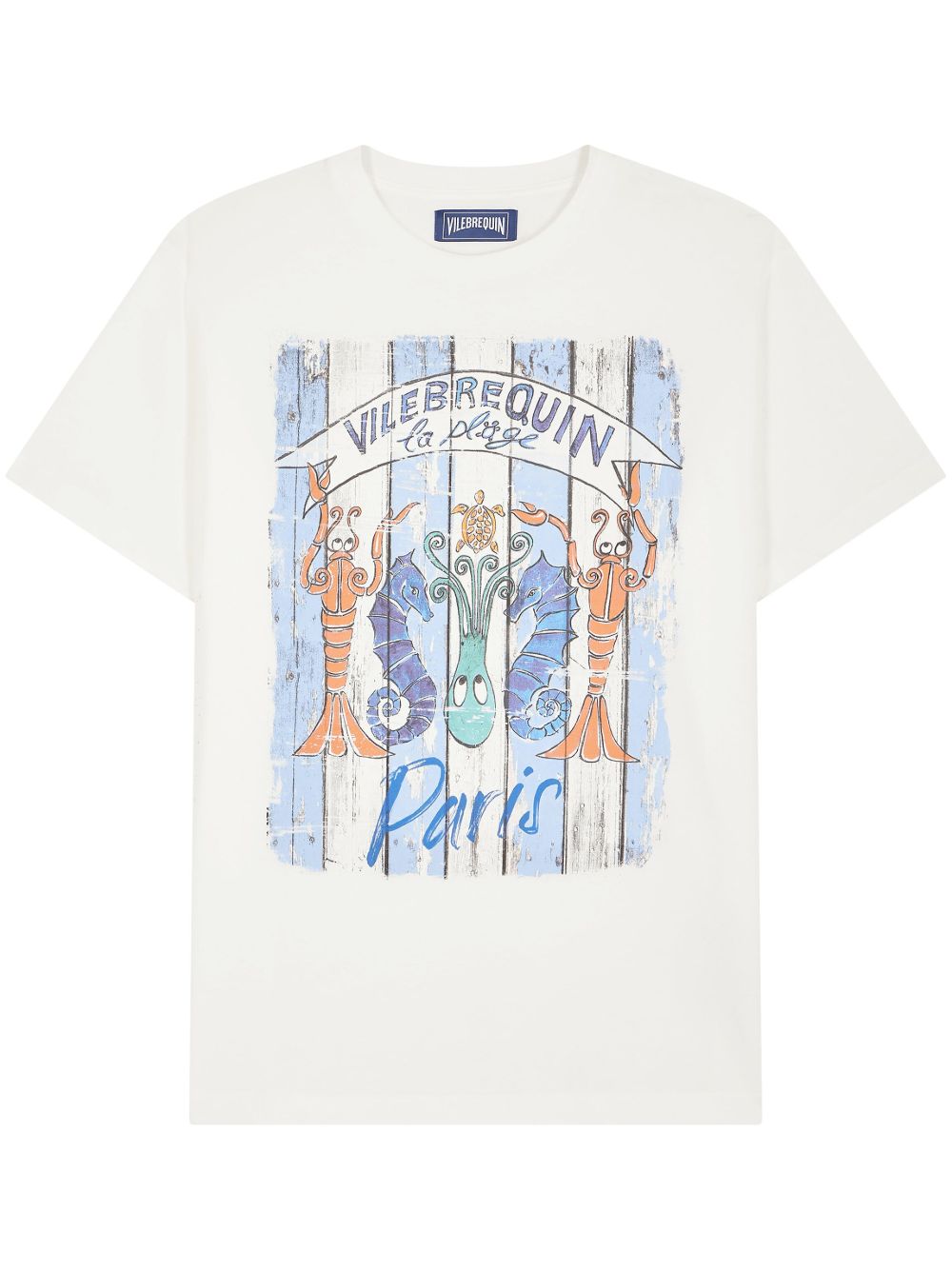 Vilebrequin Paris Plage T恤 - 白色