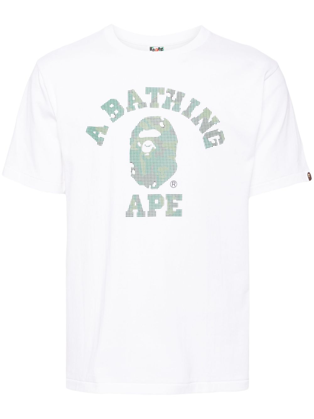 A BATHING APE® logo印花T恤 - 白色