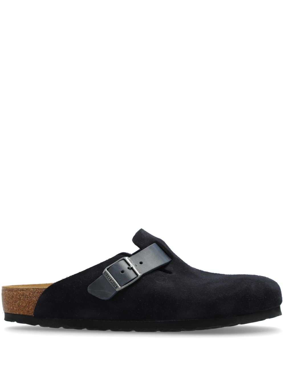 Birkenstock Boston 绒面皮拖鞋 - 蓝色