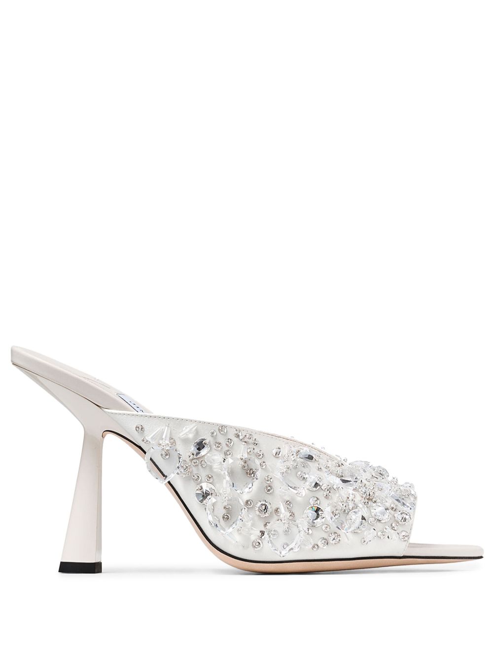 Jimmy Choo Maryanne 高跟穆勒鞋（10厘米） - 白色