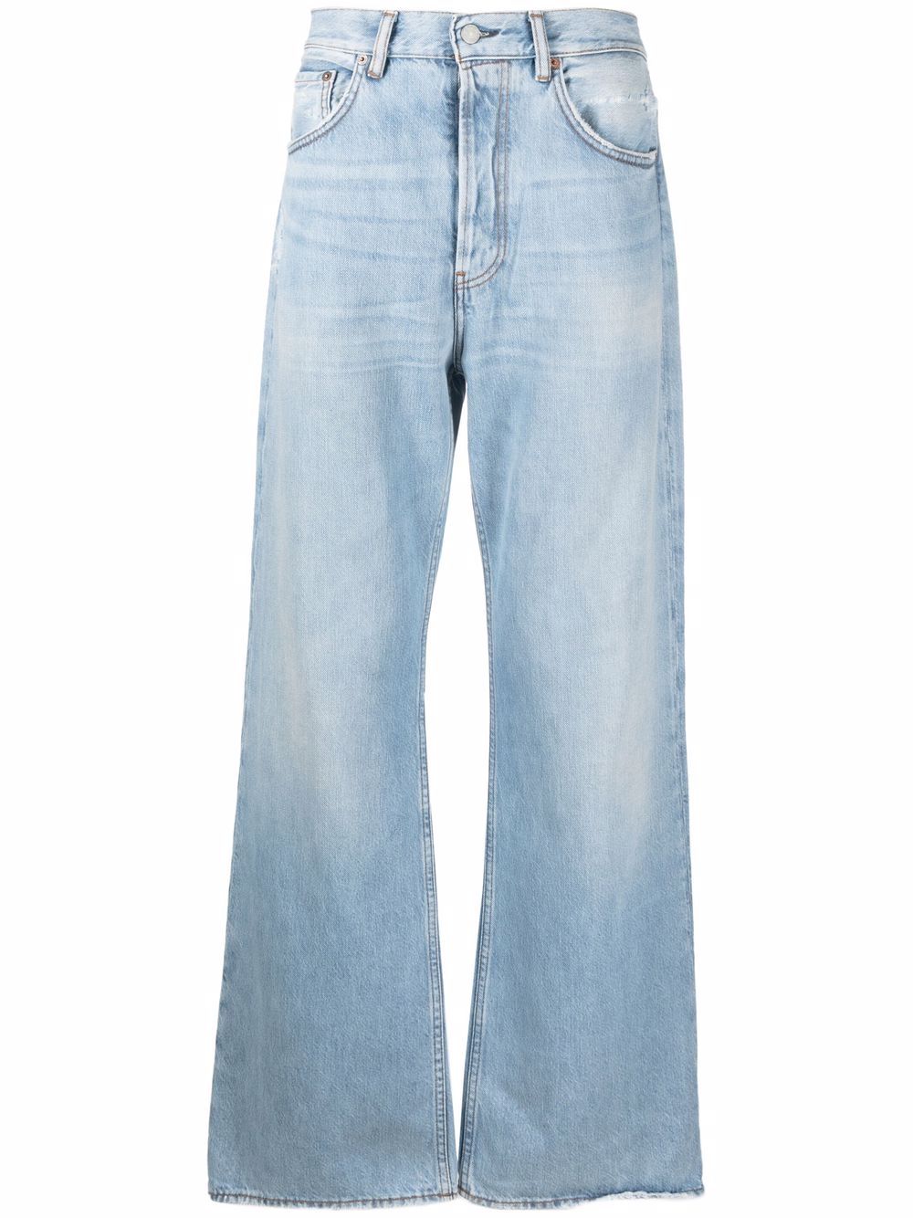 Acne Studios 直筒仿旧牛仔裤 - 蓝色