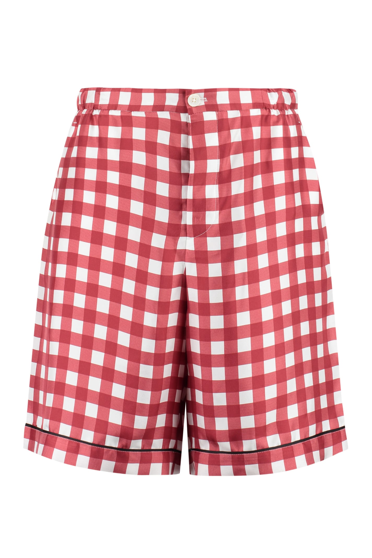 Prada Printed Silk Shorts