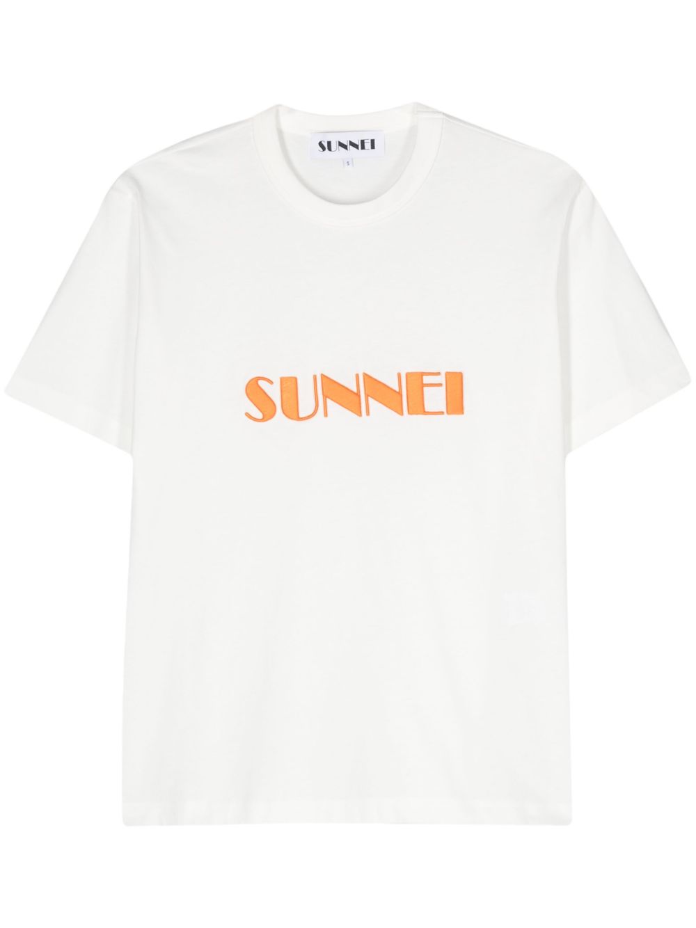 Sunnei logo刺绣T恤 - 白色