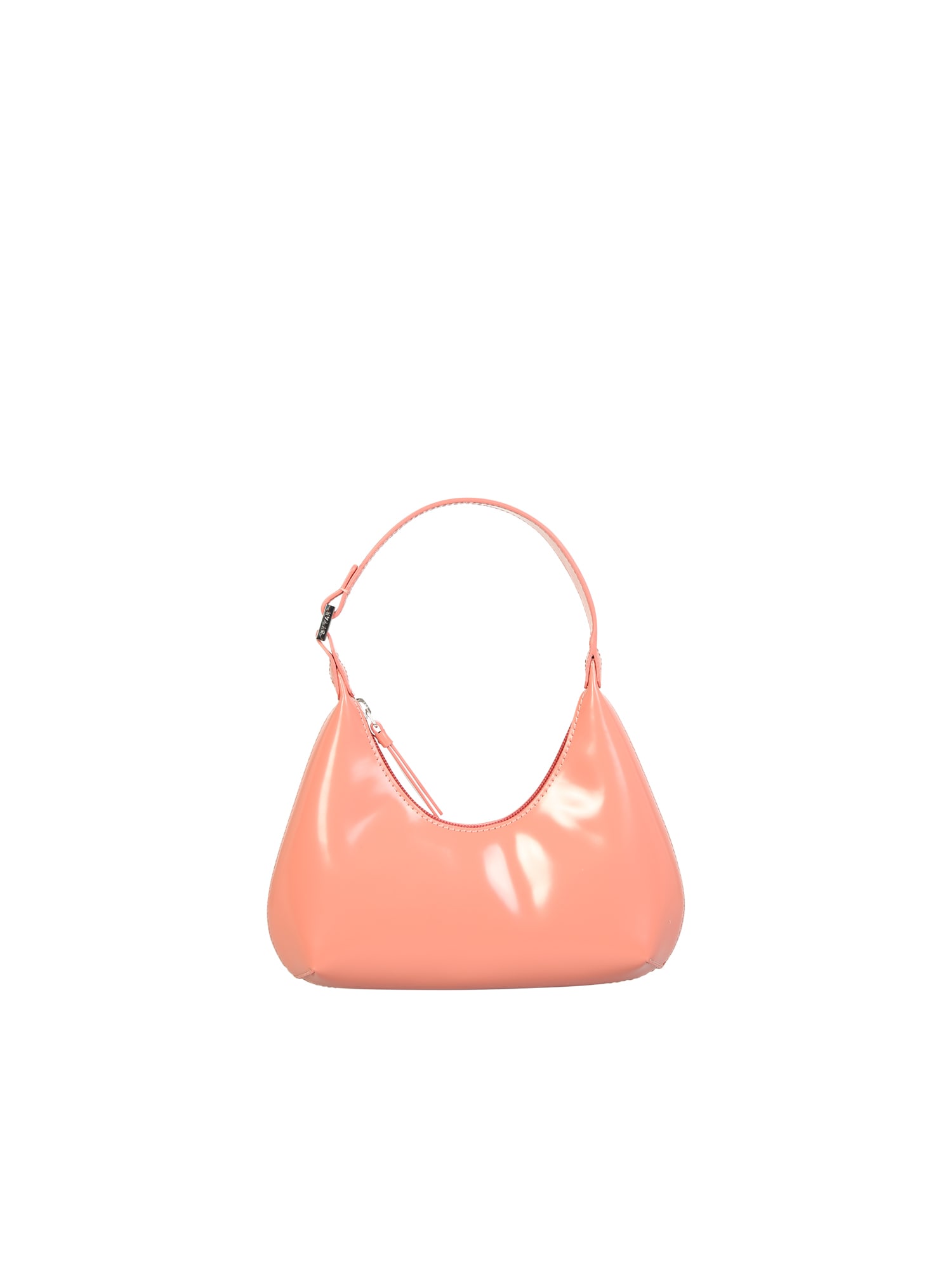 BY FAR Baby Salmon Semi Patent Leather Bag