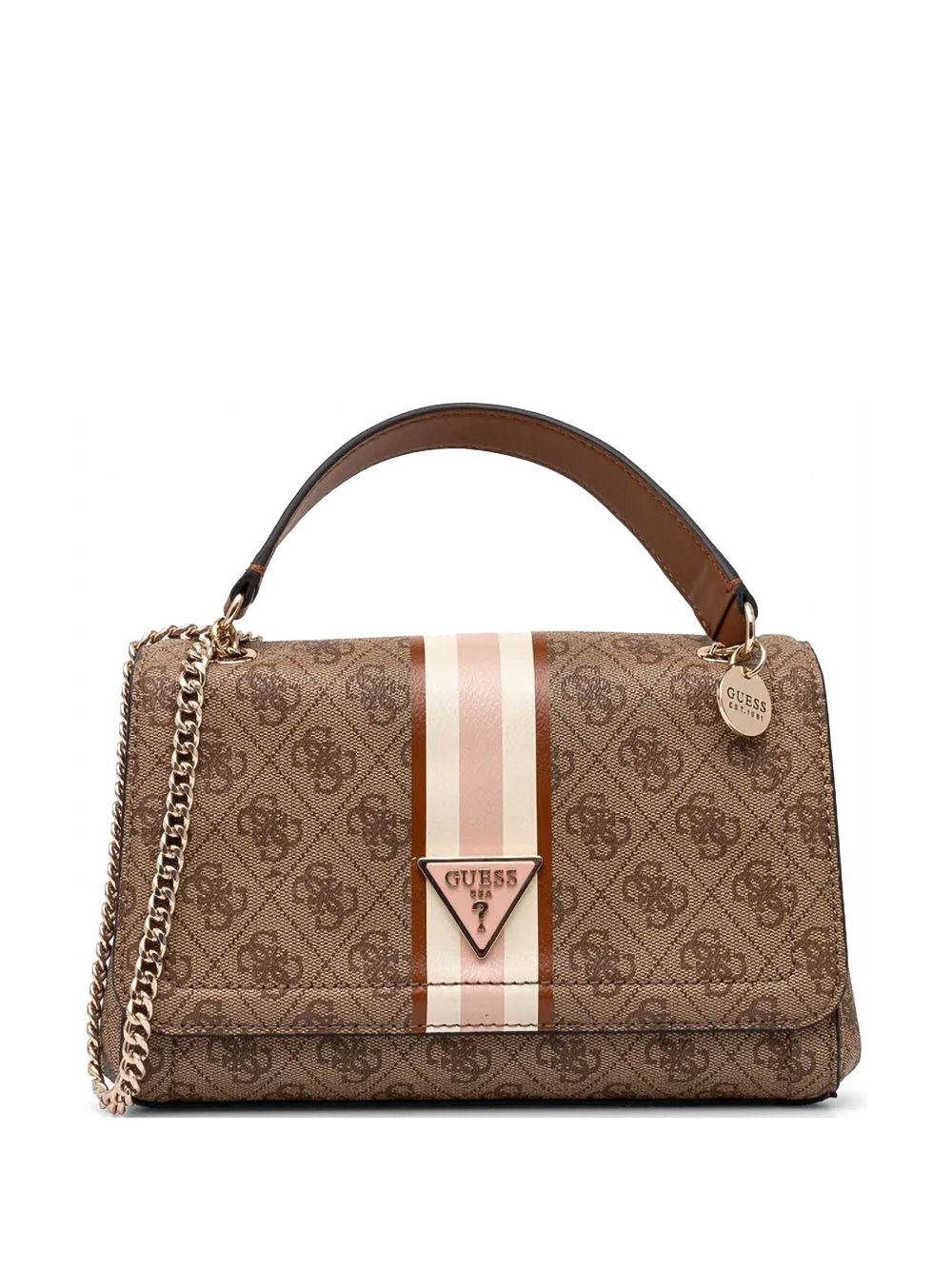 GUESS USA 经典logo单肩包 - 褐色