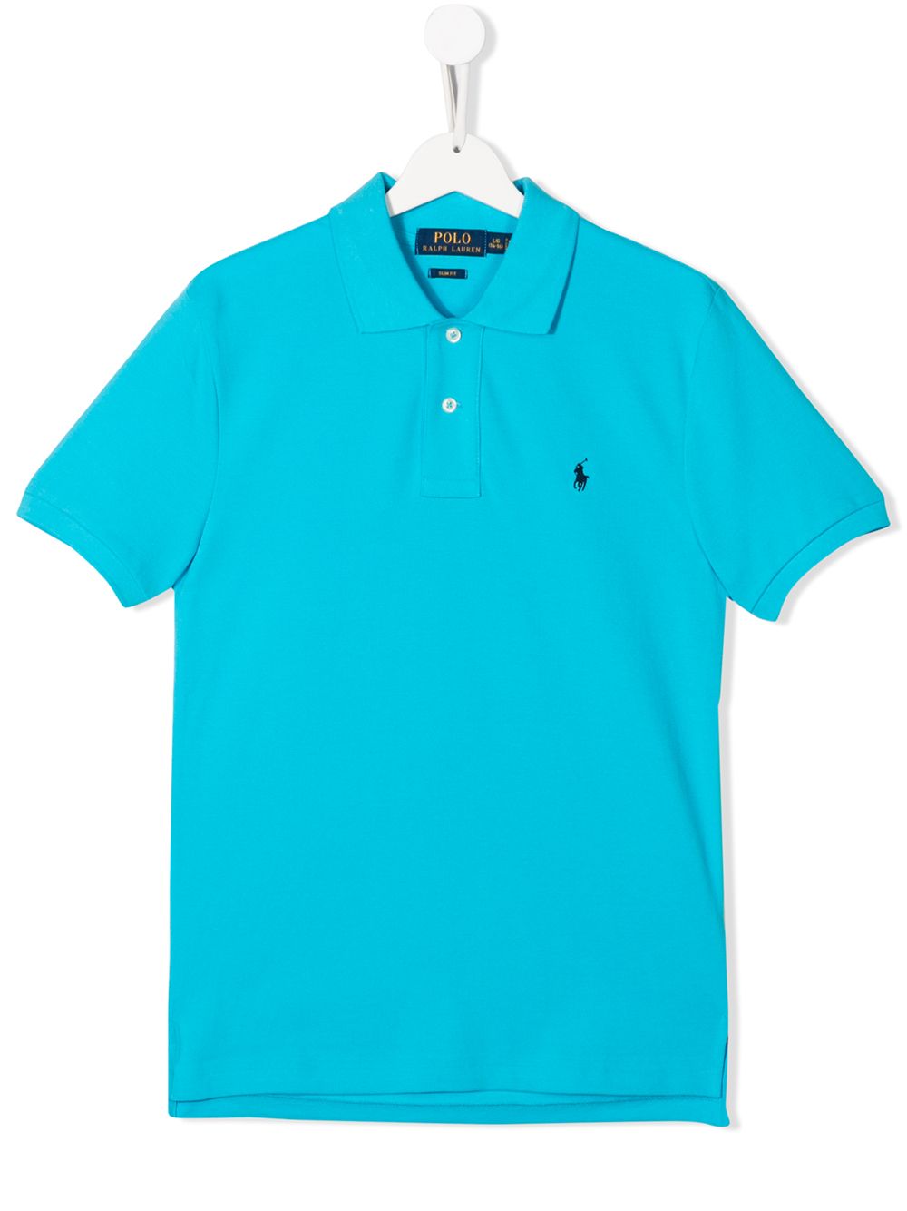 POLO RALPH LAUREN KIDS logo刺绣polo衫 - 蓝色