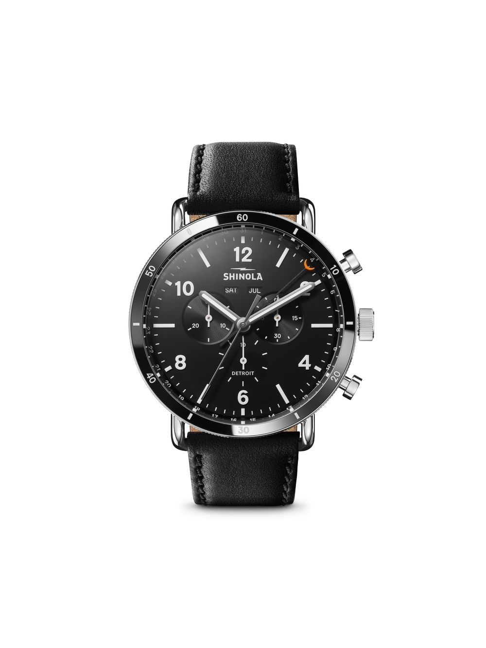 Shinola Canfield Sport 45毫米腕表 - 黑色