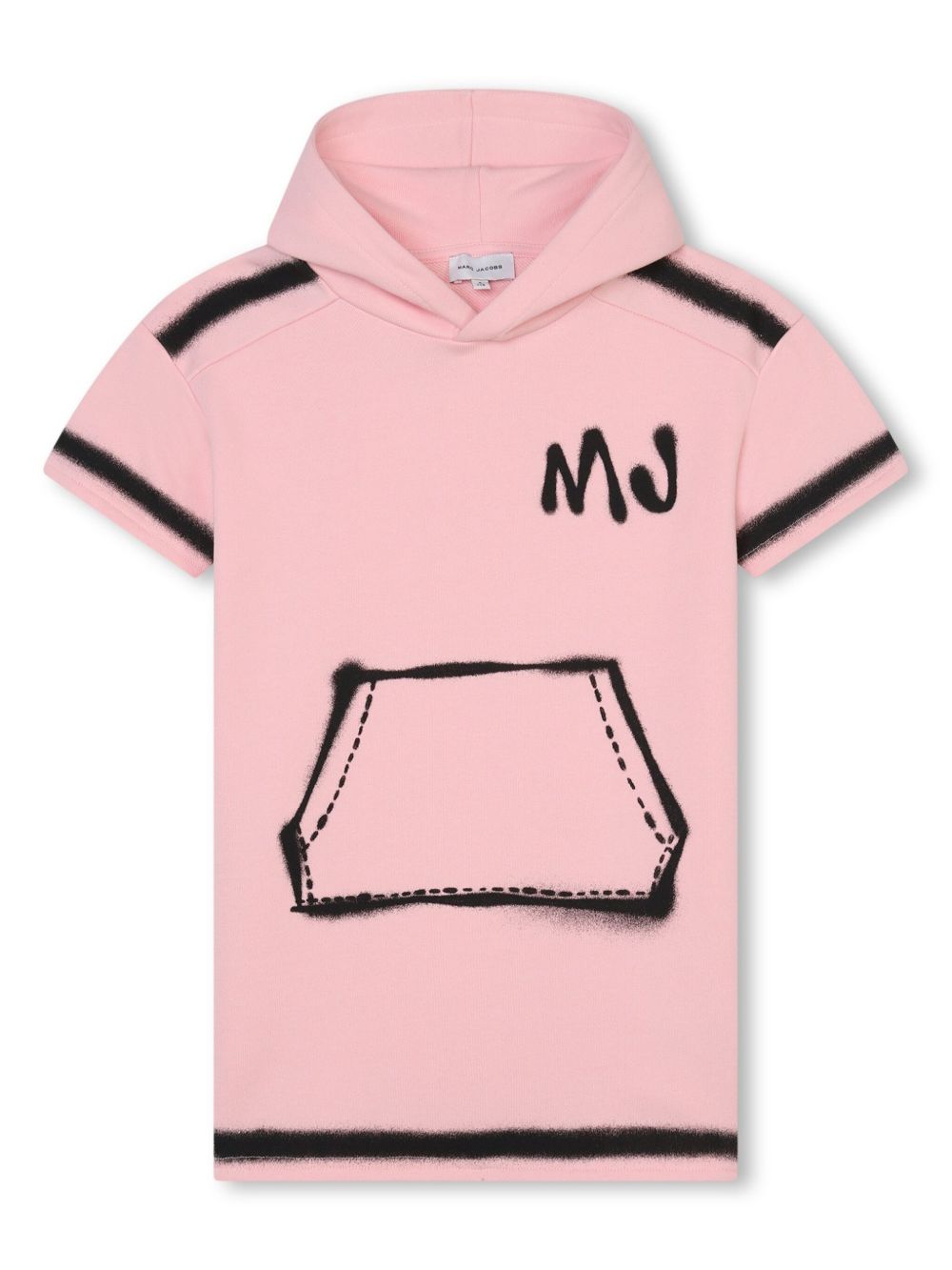 Marc Jacobs Kids logo印花棉连衣裙 - 粉色