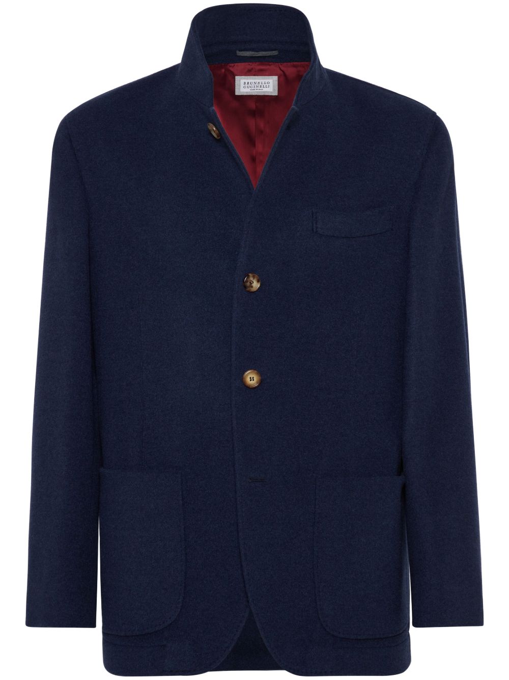 Brunello Cucinelli 防水羊绒西装夹克 - 蓝色