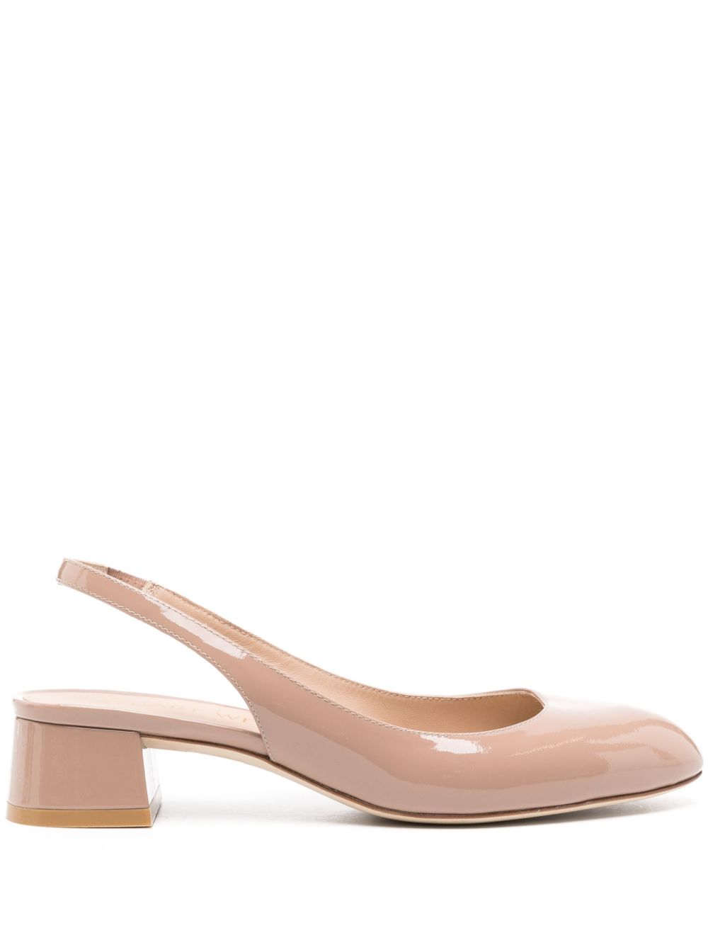 Stuart Weitzman Vivienne 漆皮低跟鞋 - 中性色