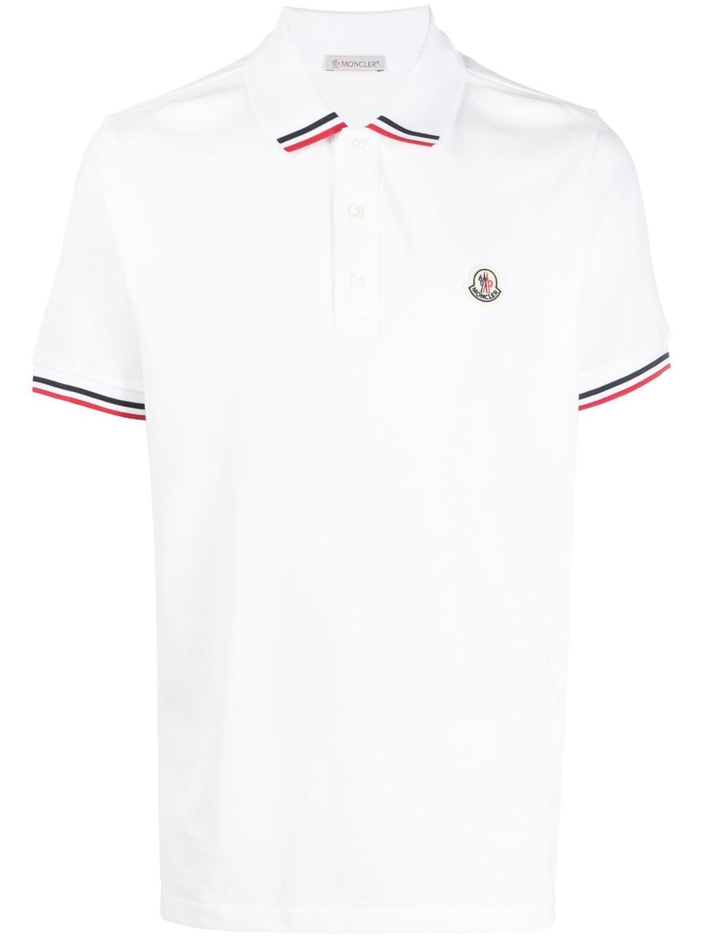 Moncler 标贴polo衫 - 白色