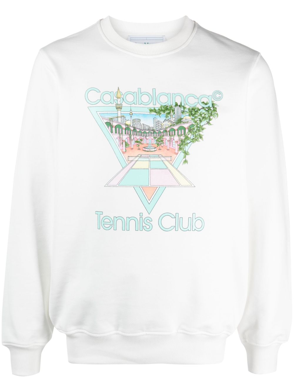 Casablanca Tennis Club Icon 卫衣 - 白色