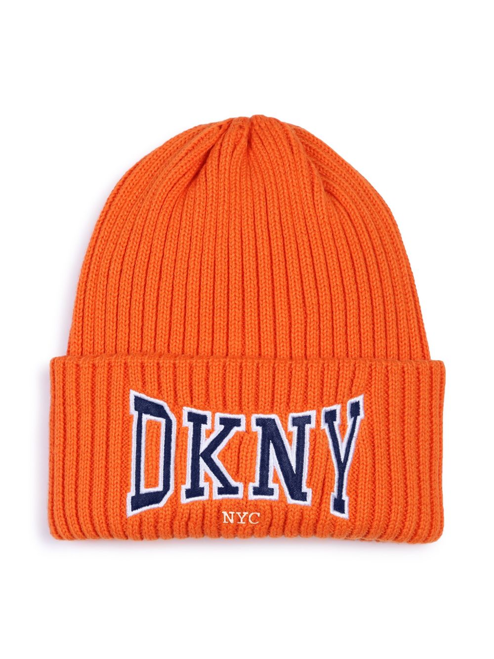 Dkny Kids logo贴花套头帽 - 橘色