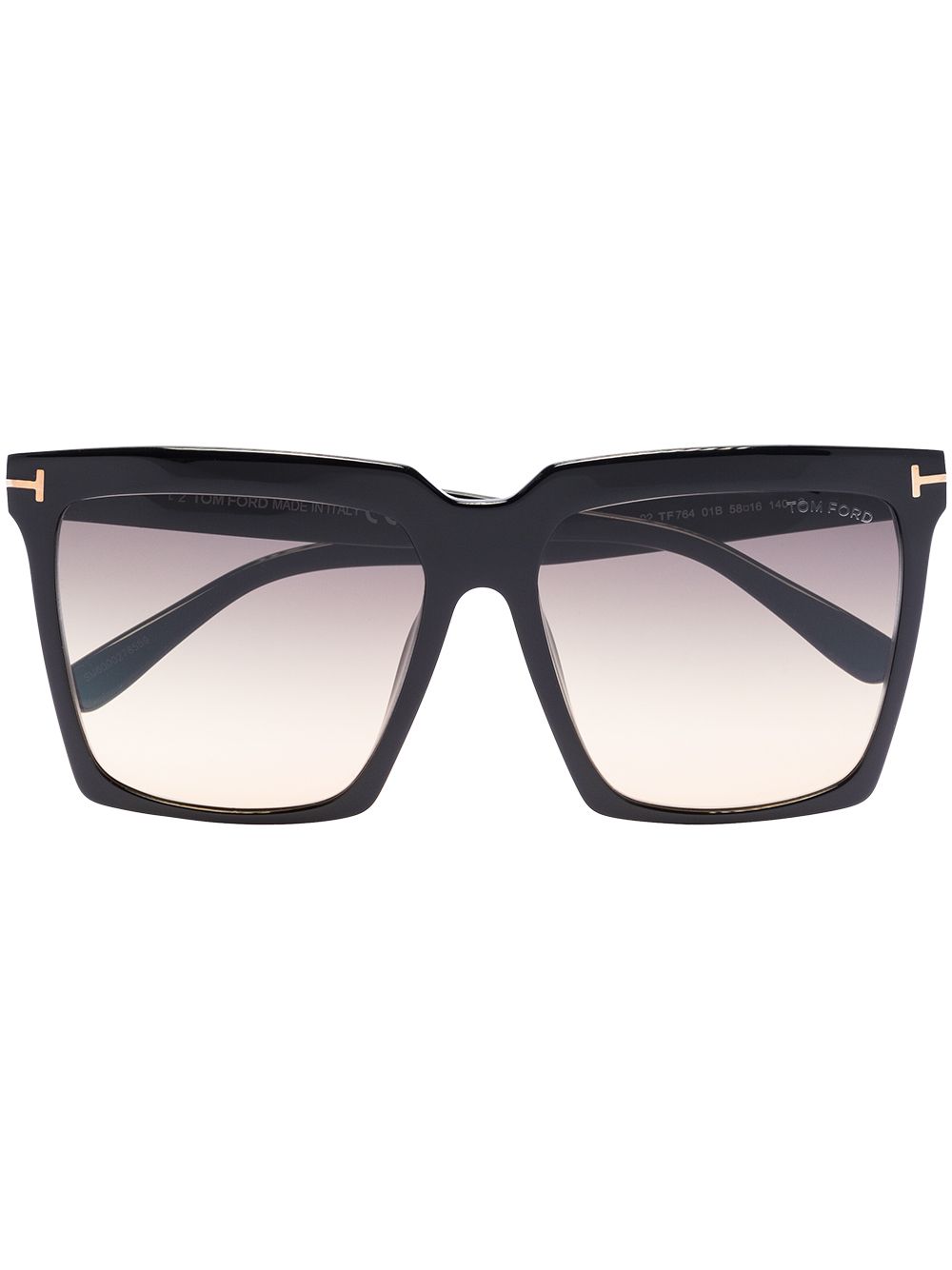 TOM FORD Eyewear 汤姆福特眼镜系列 Sabrina 方框太阳眼镜 - 黑色