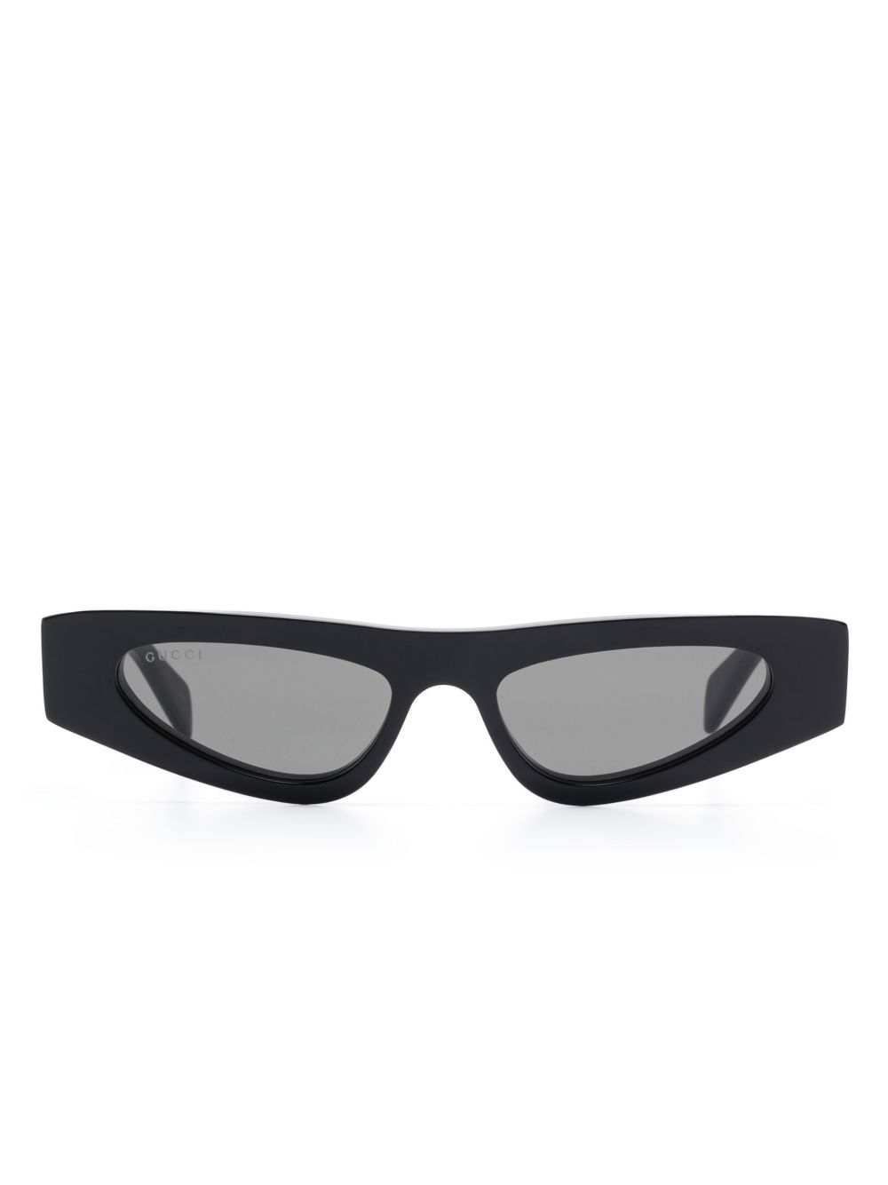 Gucci Eyewear 猫眼框太阳眼镜 - 黑色
