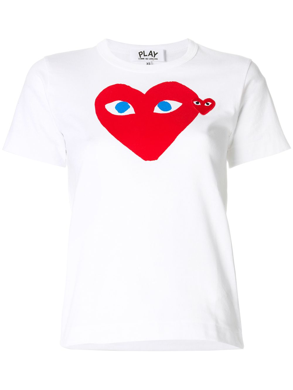 Comme Des Garçons Play 心形logoT恤 - 白色