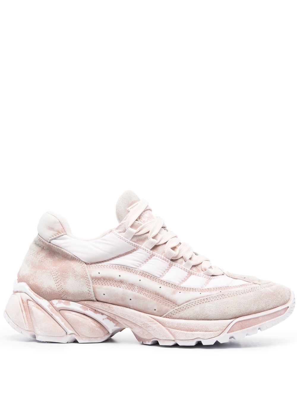 MM6 Maison Margiela 拼接低帮运动鞋 - 粉色