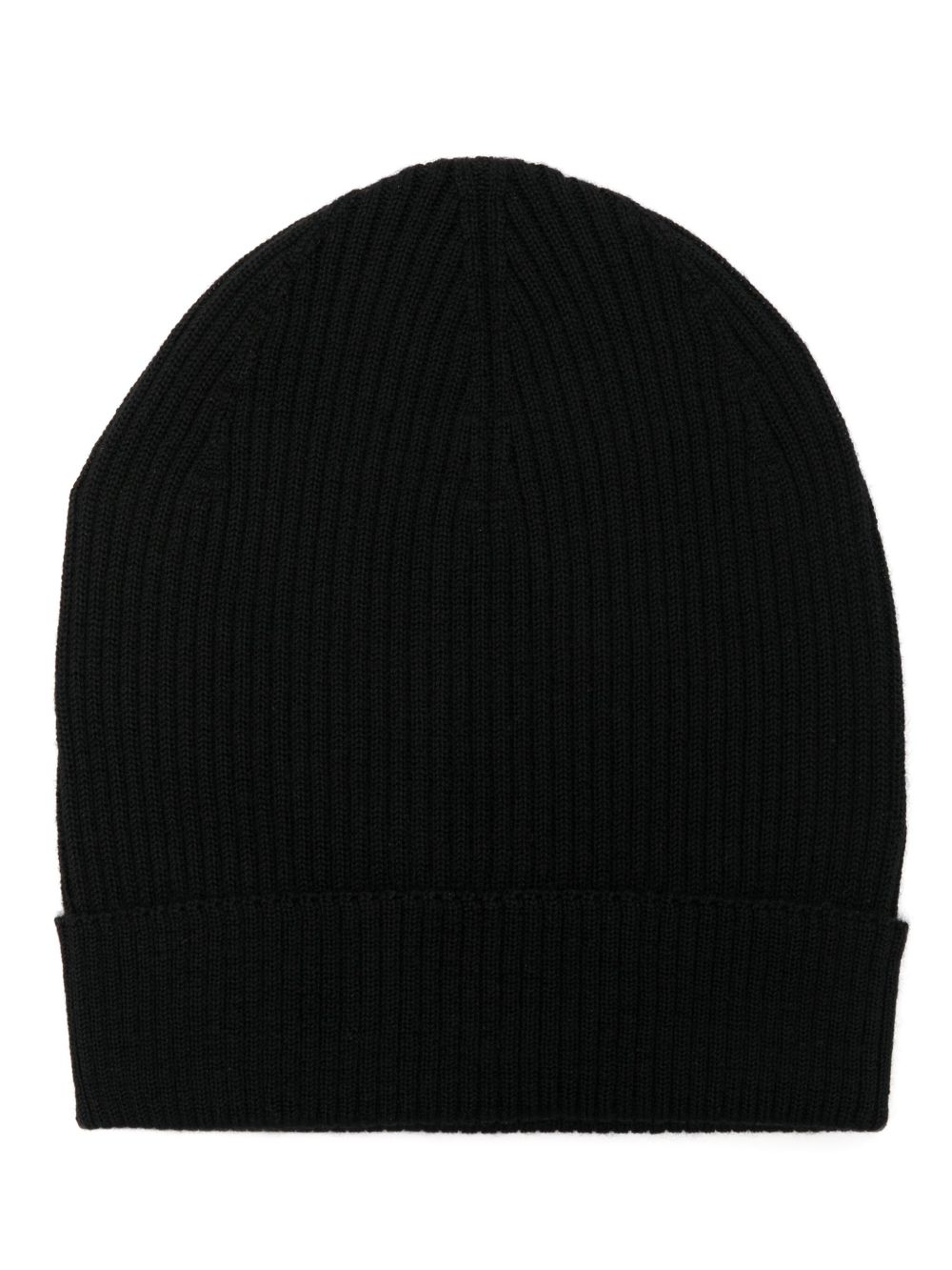 Rick Owens 罗纹套头帽 - 黑色