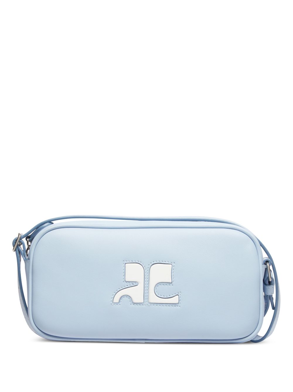 Courrèges Reedition 皮质单肩包 - 蓝色