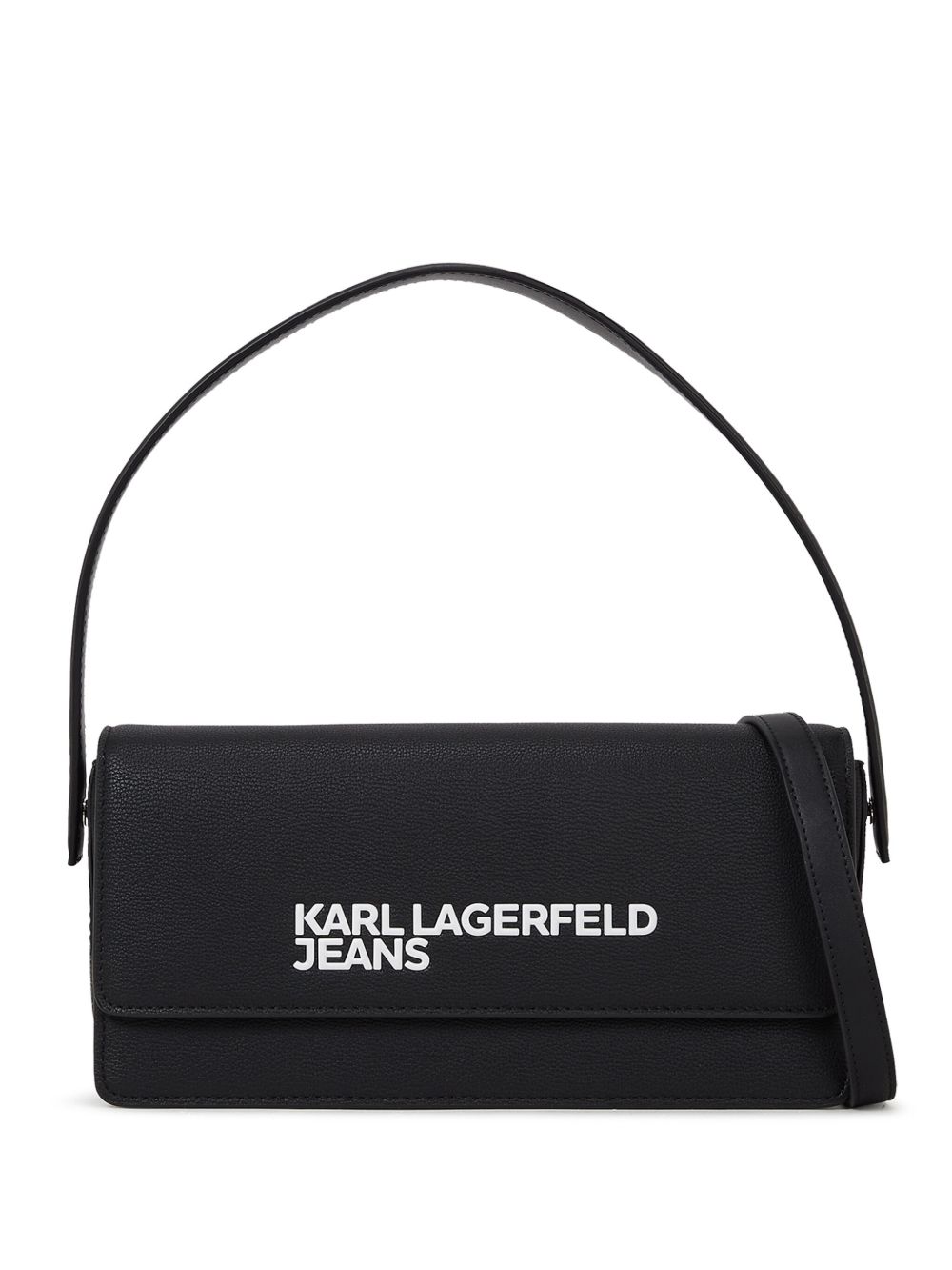 Karl Lagerfeld Jeans logo印花斜挎包 - 黑色