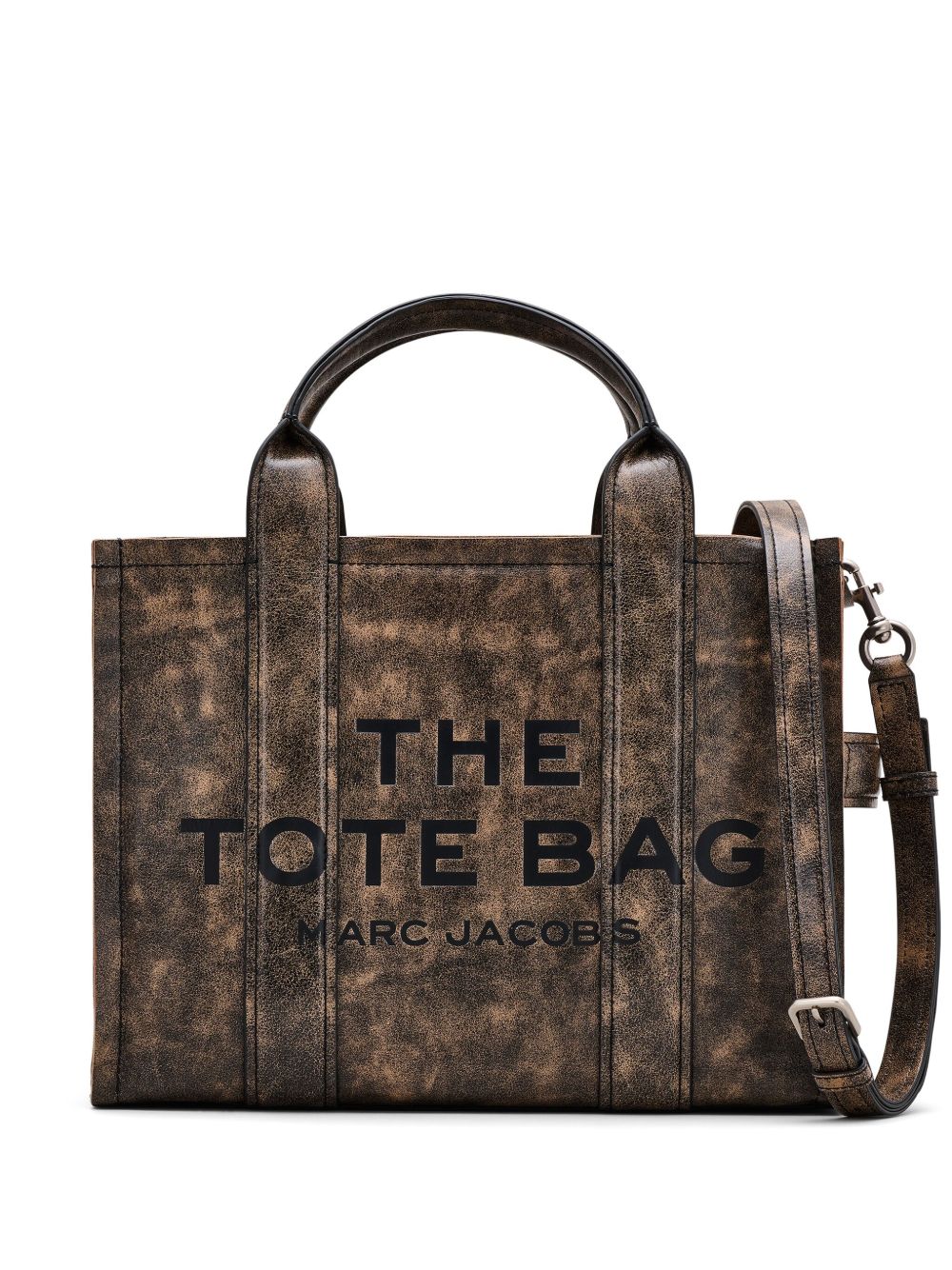 Marc Jacobs The Medium Distressed Leather Tote 手提包 - 褐色