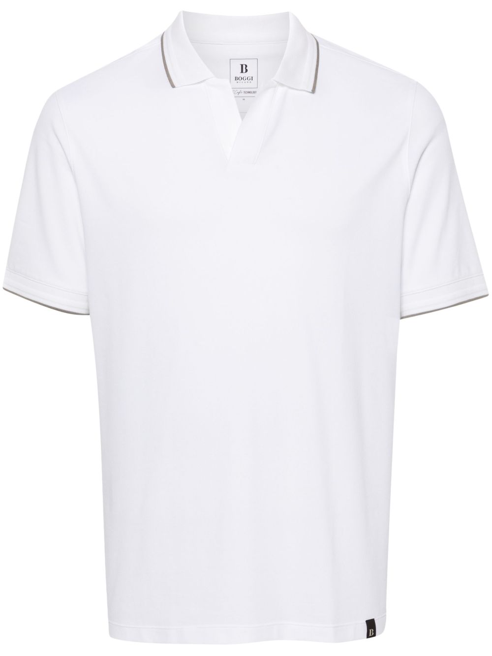 Boggi Milano logo标签polo衫 - 白色