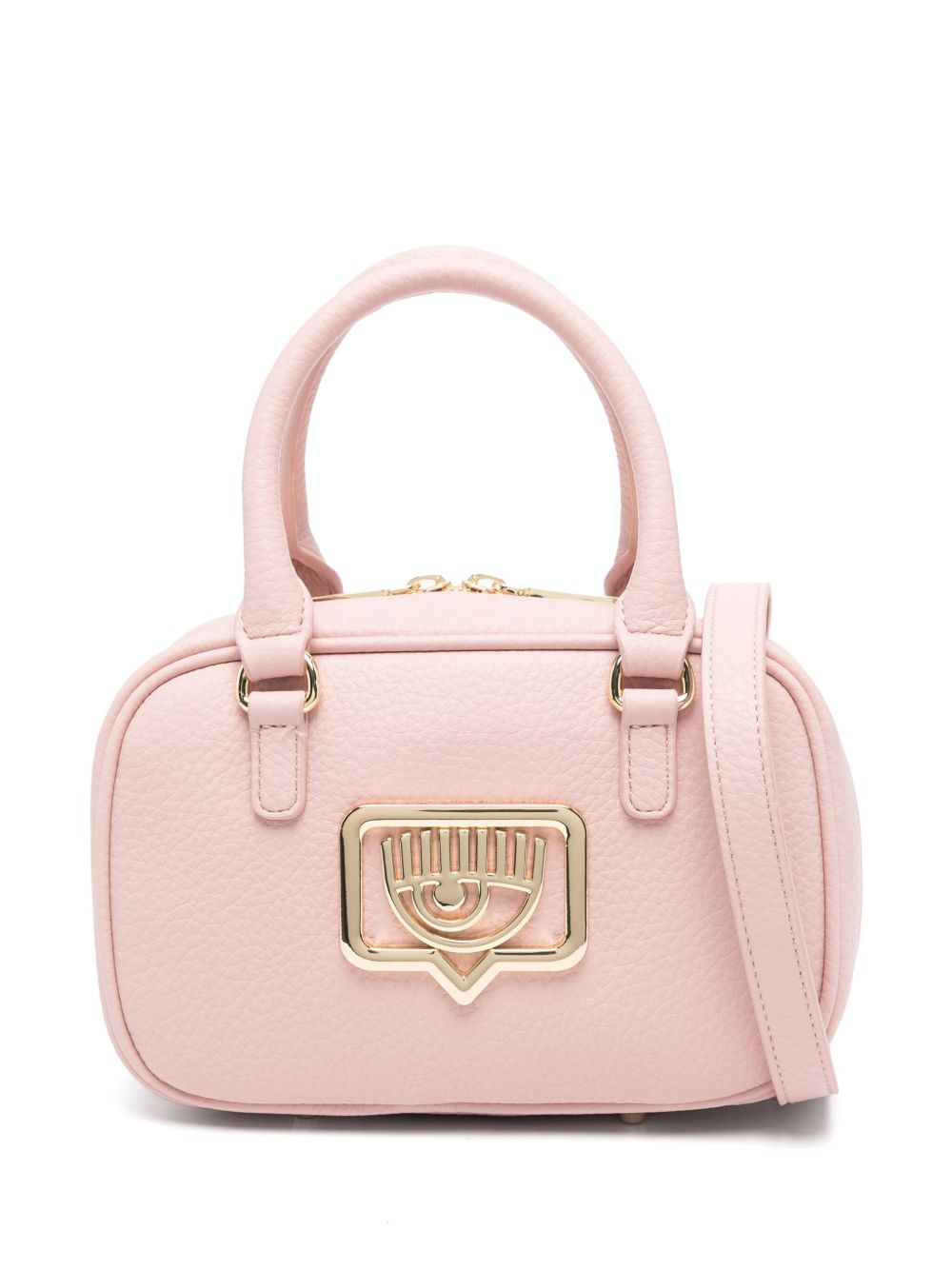 Chiara Ferragni Eyelike 标牌手提包 - 粉色