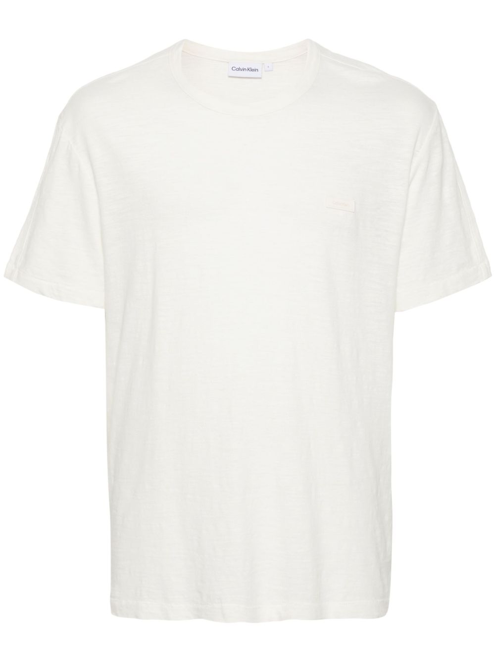 Calvin Klein logo细节T恤 - 白色