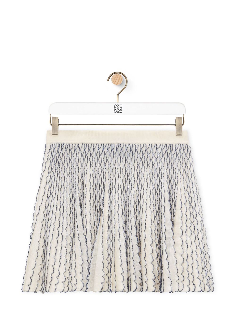 LOEWE Mini skirt in viscose - 白色