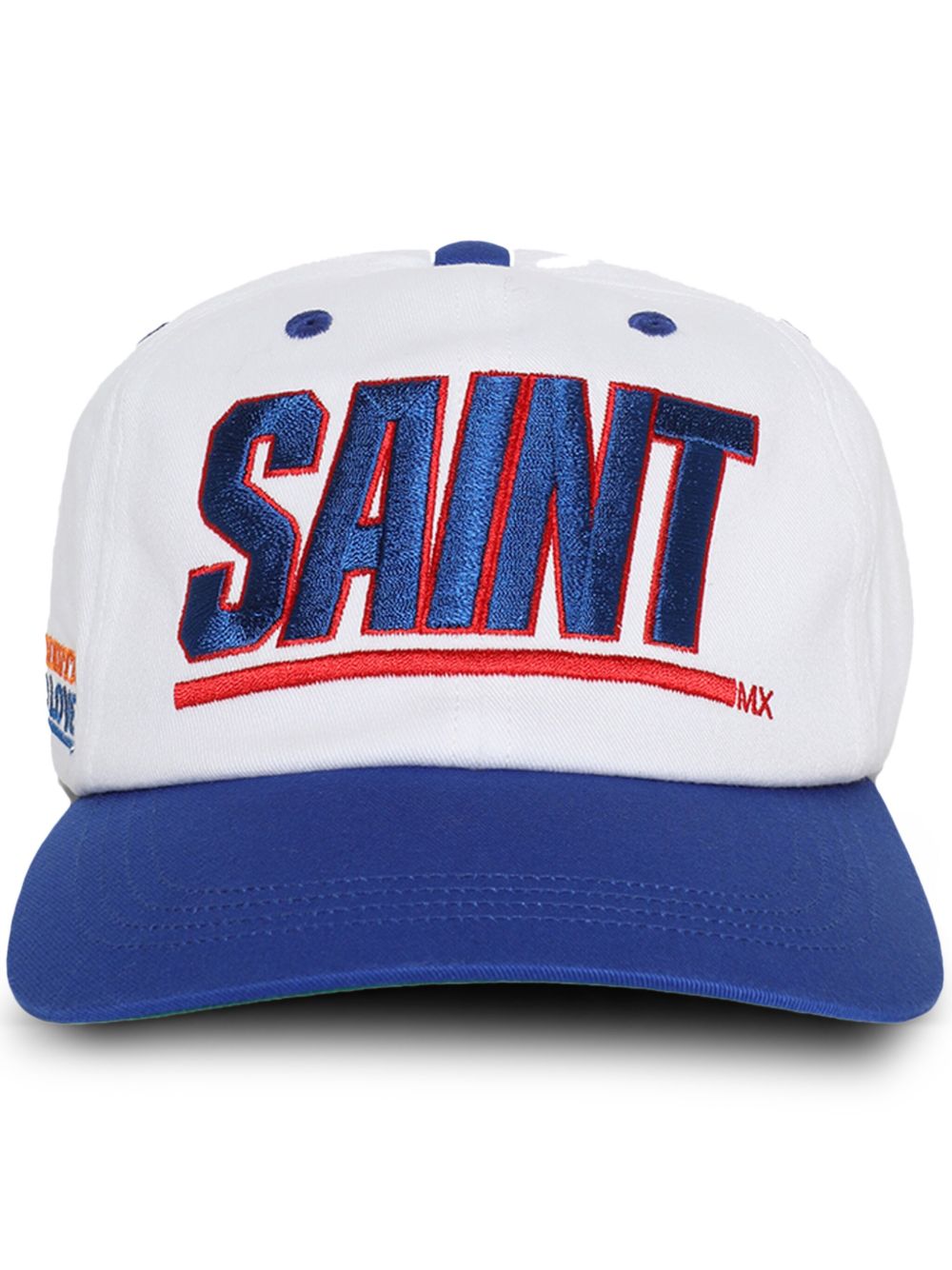 SAINT MXXXXXX logo刺绣棉棒球帽 - 白色