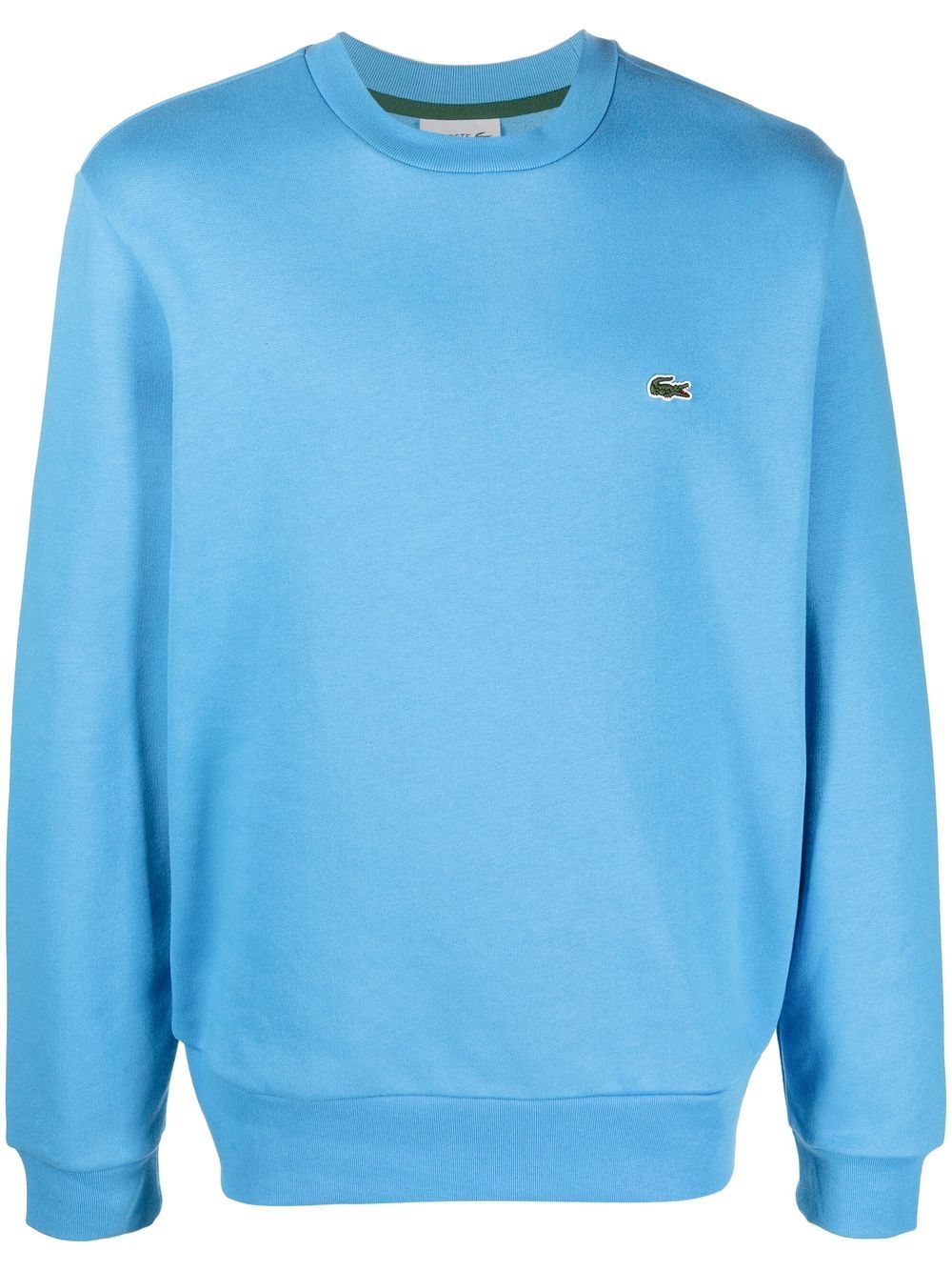 Lacoste 胸处标贴细节卫衣 - 蓝色