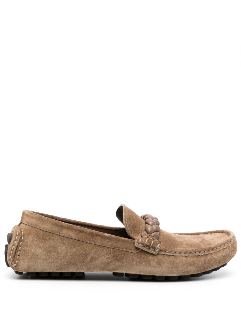 Gianvito Rossi Massimo 编织细节乐福鞋 - 中性色