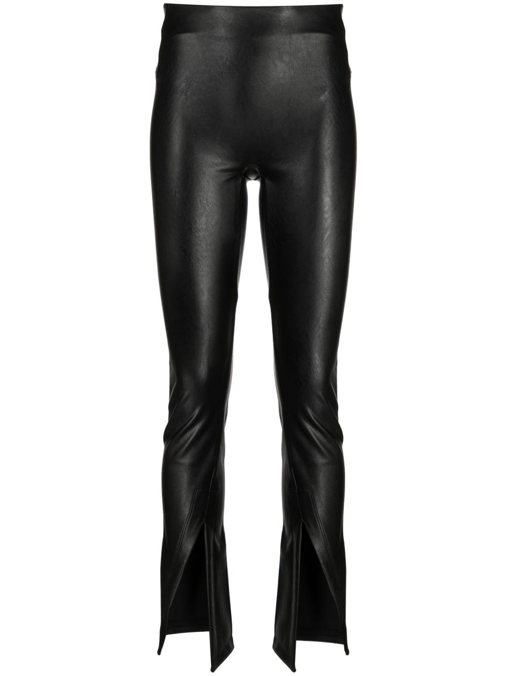 SPANX Leather-Like 人造皮革打底裤 - 黑色