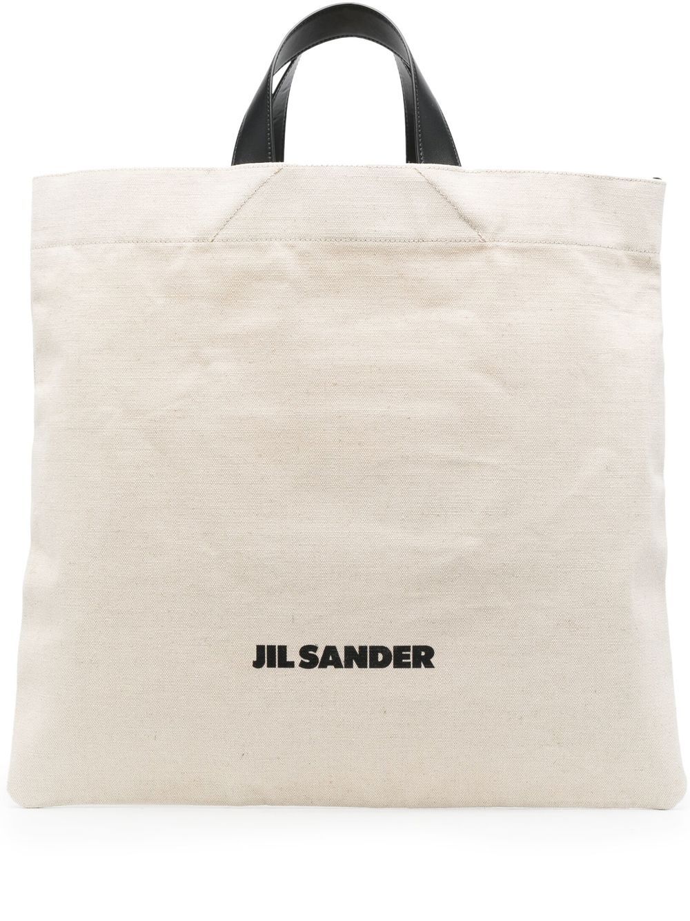 Jil Sander logo印花托特包 - 中性色