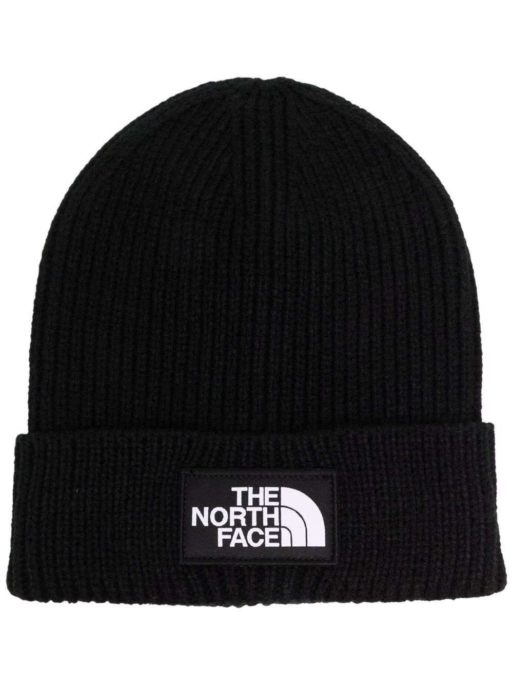 The North Face Box 标贴罗纹套头帽 - 黑色