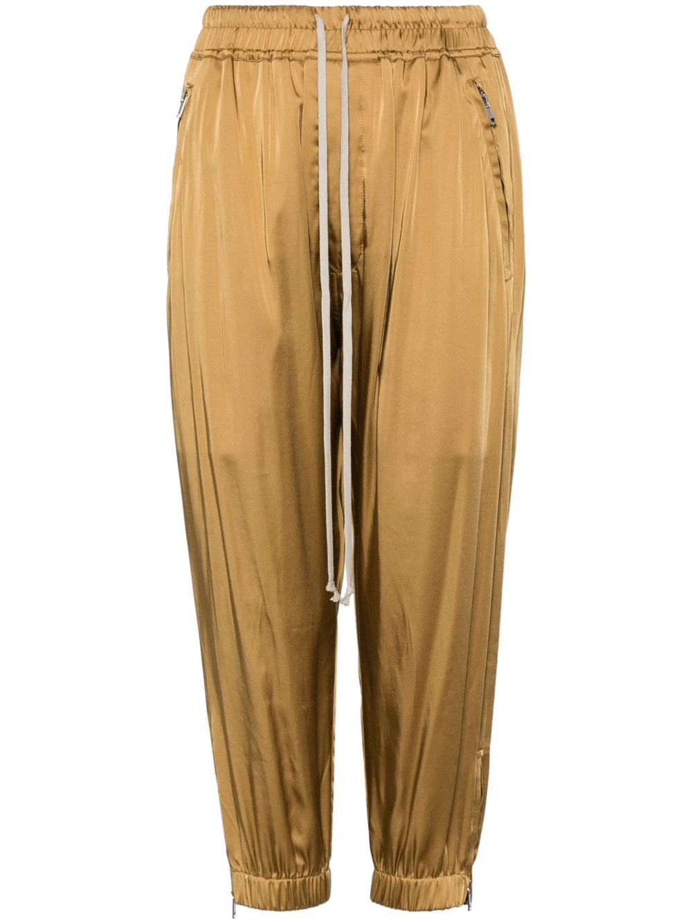 Rick Owens 露踝运动裤 - 金色
