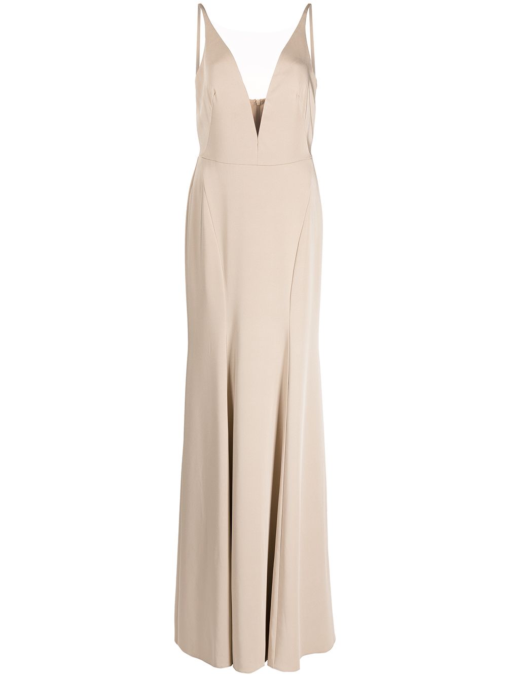 Marchesa Notte Bridesmaids Crema 深V领礼服 - 中性色