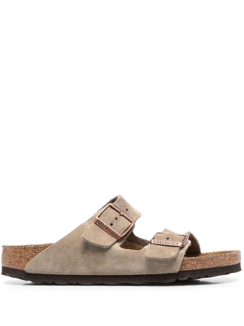 Birkenstock Arizona 套穿式绒面皮凉鞋 - 中性色