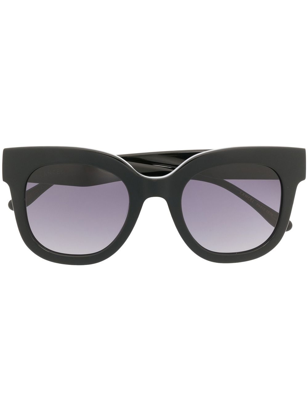Lancel Ninon logo印花太阳眼镜 - 黑色