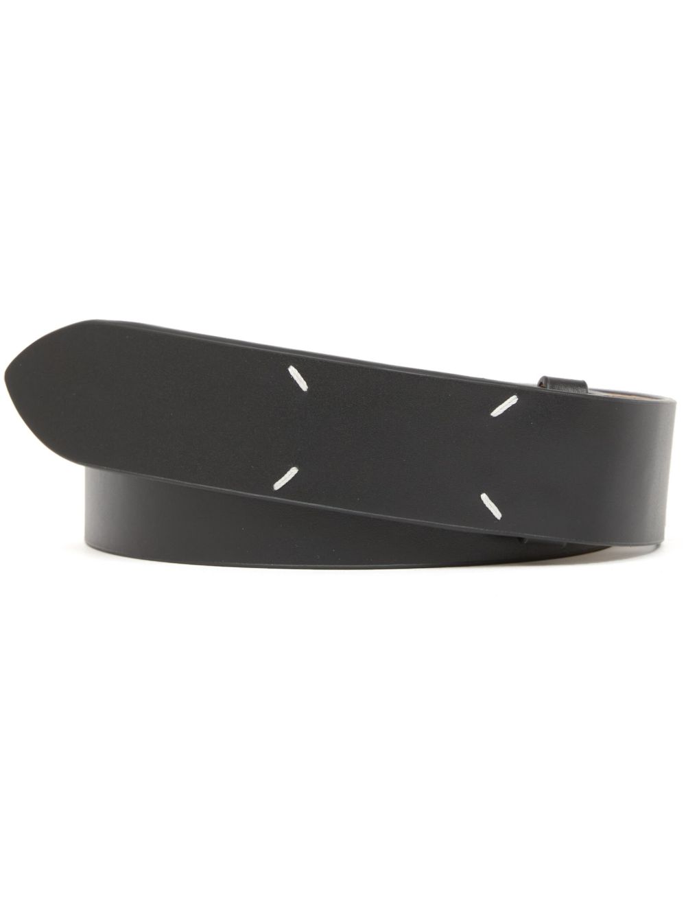 Maison Margiela leather belt - 黑色