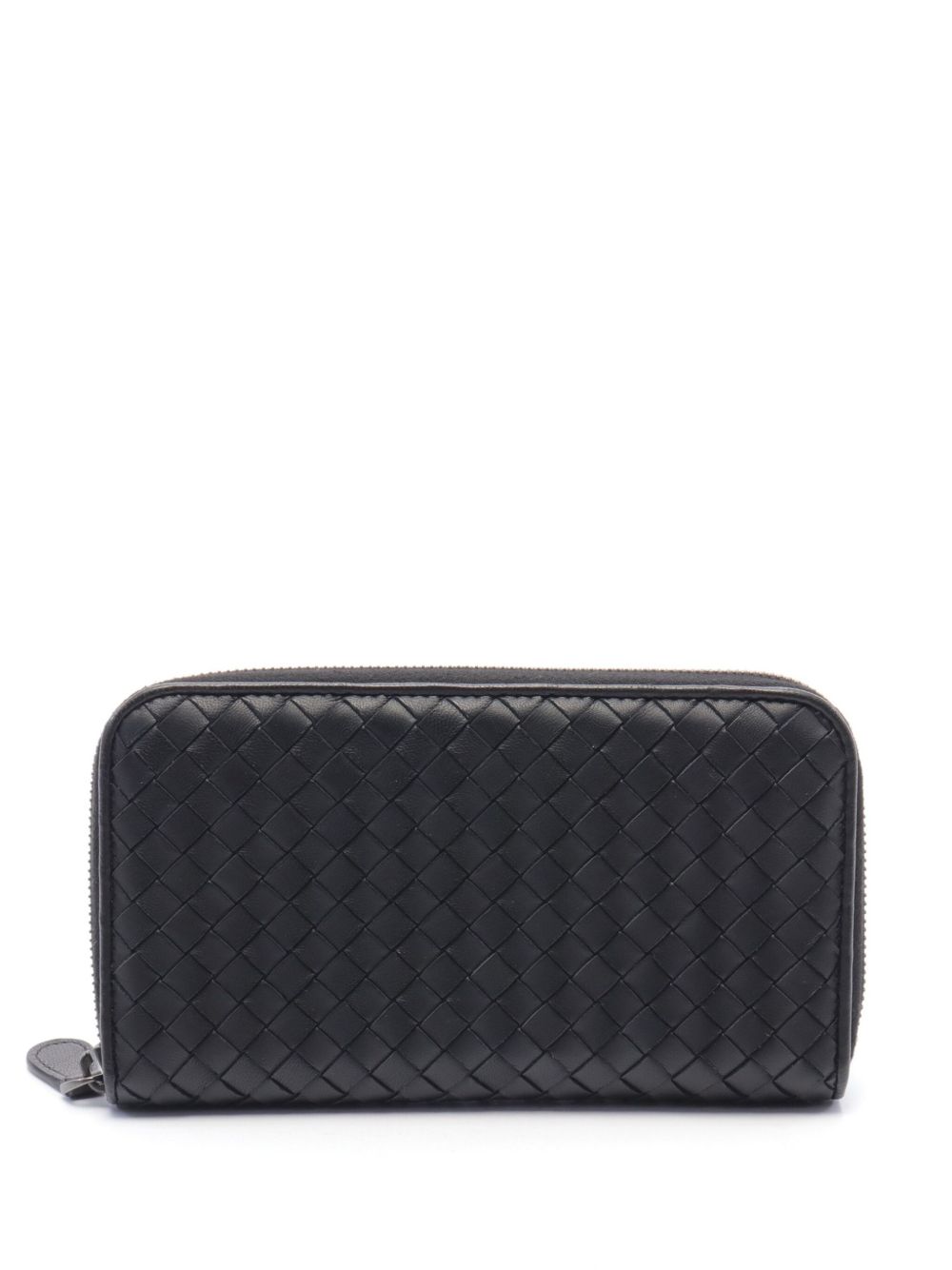 Bottega Veneta Pre-Owned Intrecciato 钱包（2000年代典藏款） - 黑色