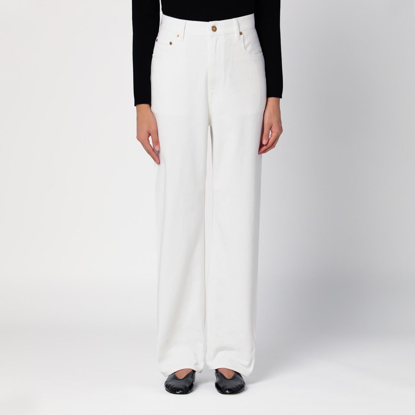 Golden Goose White Denim Trousers