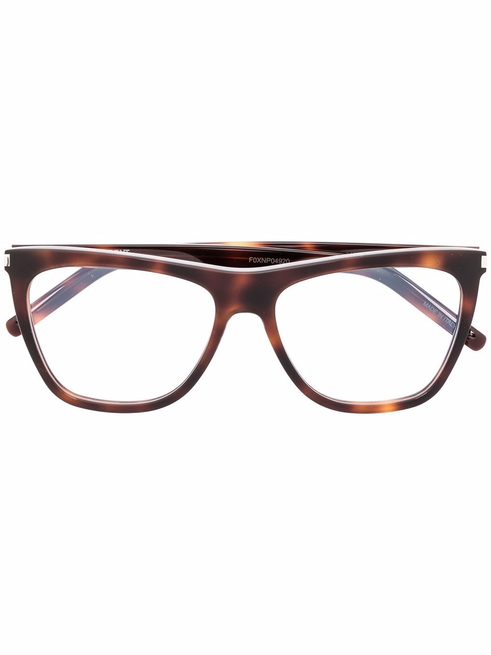Saint Laurent Eyewear 圣罗兰眼镜系列 圣罗兰 Wayfarer 镜框眼镜 - 褐色