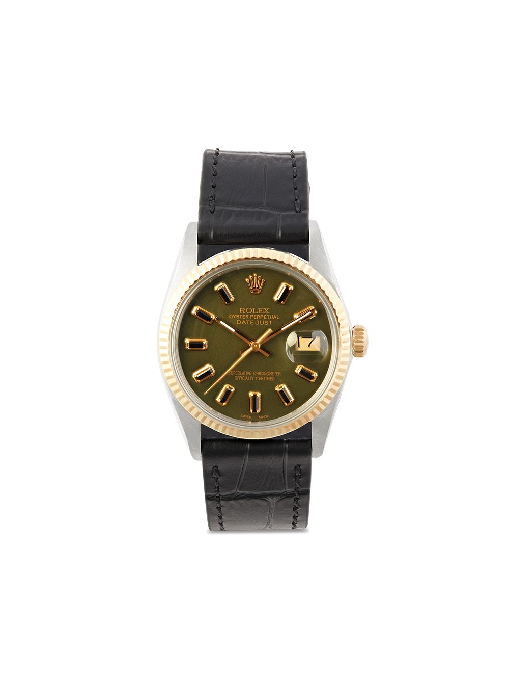Lizzie Mandler Fine Jewelry Rolex Datejust 定制腕表（典藏款） - 绿色