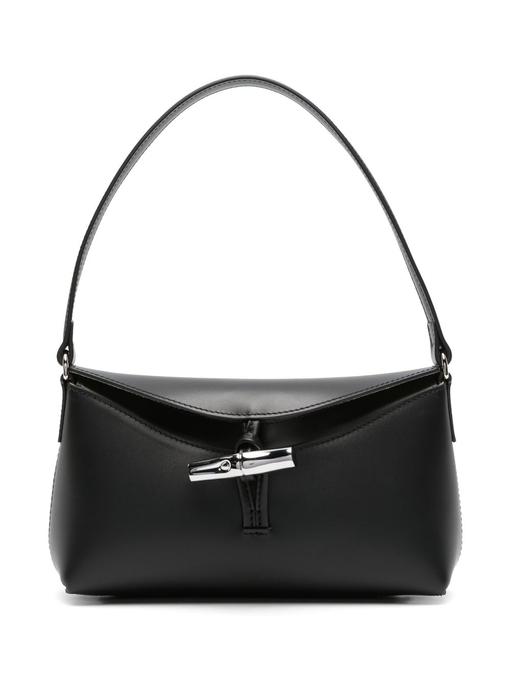 Longchamp Le Roseau 小号单肩包 - 黑色