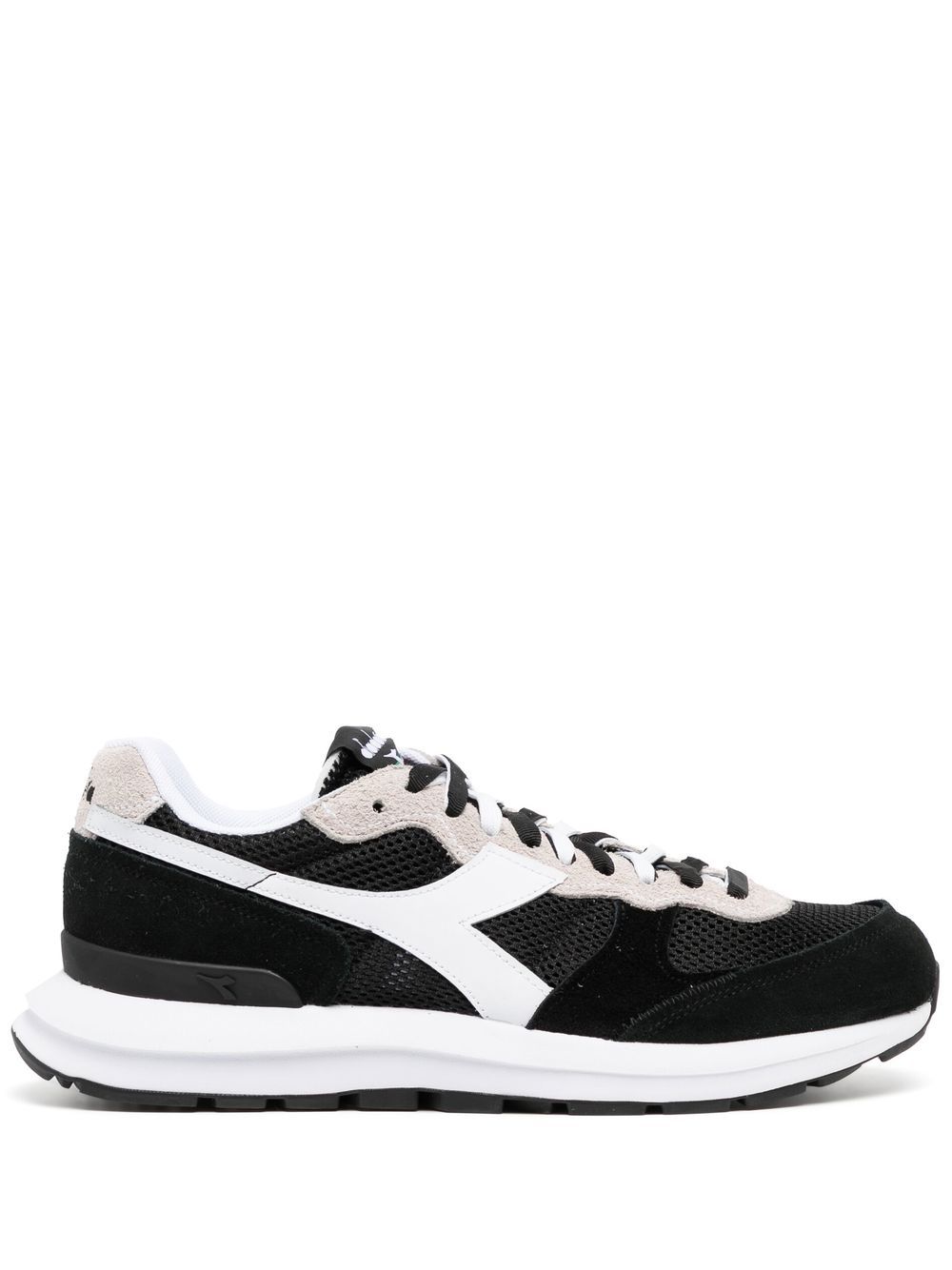 Diadora 拼接低帮运动鞋 - 黑色