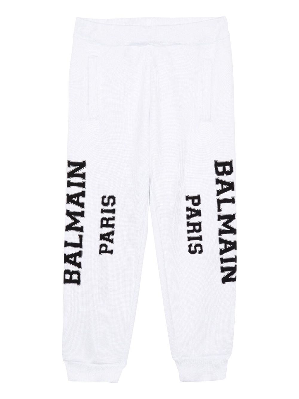 Balmain Kids logo印花运动裤 - 白色
